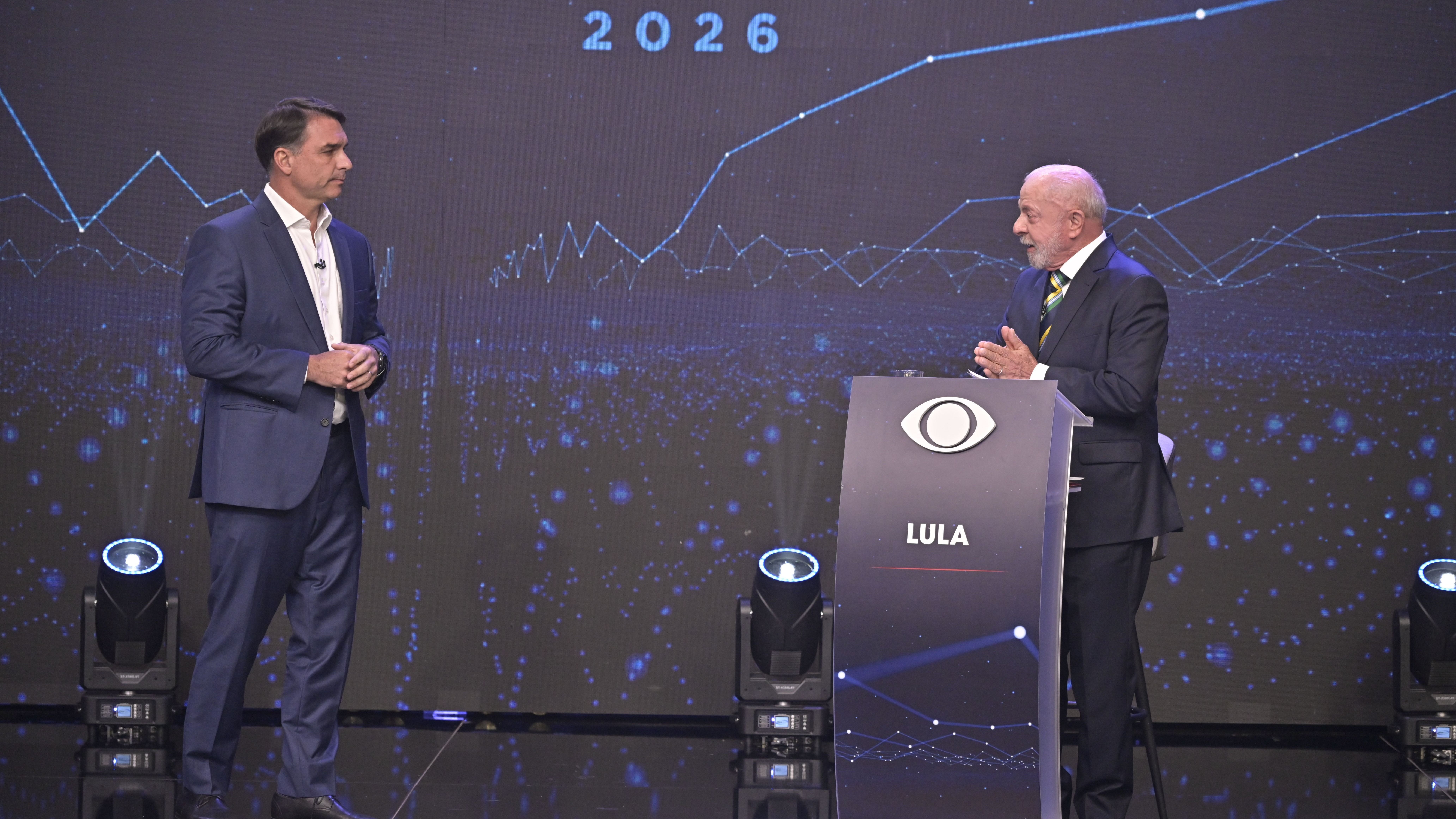 Flávio x Lula: veja como foi o primeiro debate presidencial da eleição de 2026