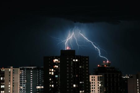 chuva, tempestade, raio