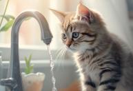 Por que alguns gatos preferem beber água da torneira em vez da tigela?