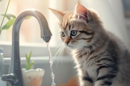 Por que alguns gatos preferem beber água da torneira em vez da tigela?