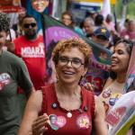 Marília Campos participa de ato com estudantes em apoio a Lula nesta sexta (9)