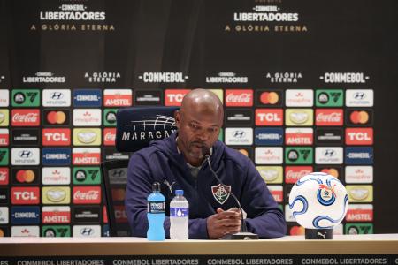 Marcão em entrevista coletiva da Libertadores