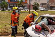 Motiva Minas_SP e órgãos de emergência realizam simulado de acidente na BR-381 em Pouso Alegre