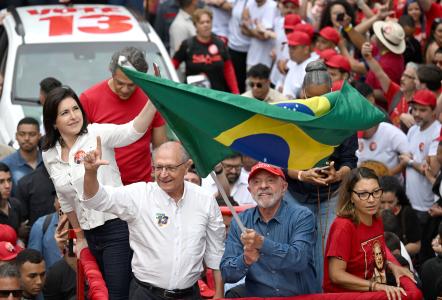 Presidente reeleito do Brasil, Luiz Inácio Lula da Silva (PT)