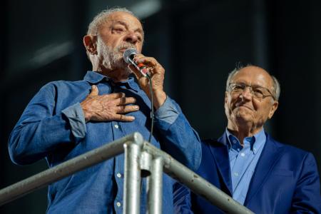 Presidente reeleito, Luiz Inácio Lula da Silva (PT)
