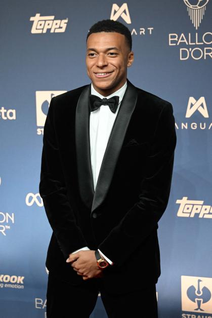 Mbappé no evento da Bola de Ouro
