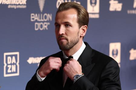 Harry Kane no evento da Bola de Ouro 2026