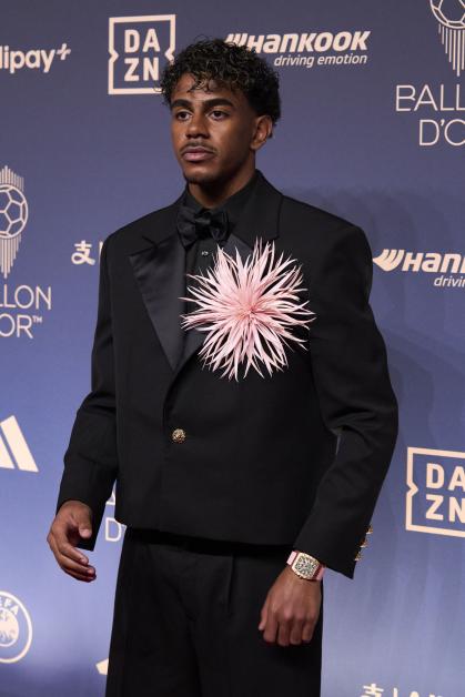 Lamine Yamal no evento da Bola de Ouro 2026