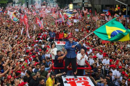 Presidente reeleito do Brasil, Luiz Inácio Lula da Silva (PT)