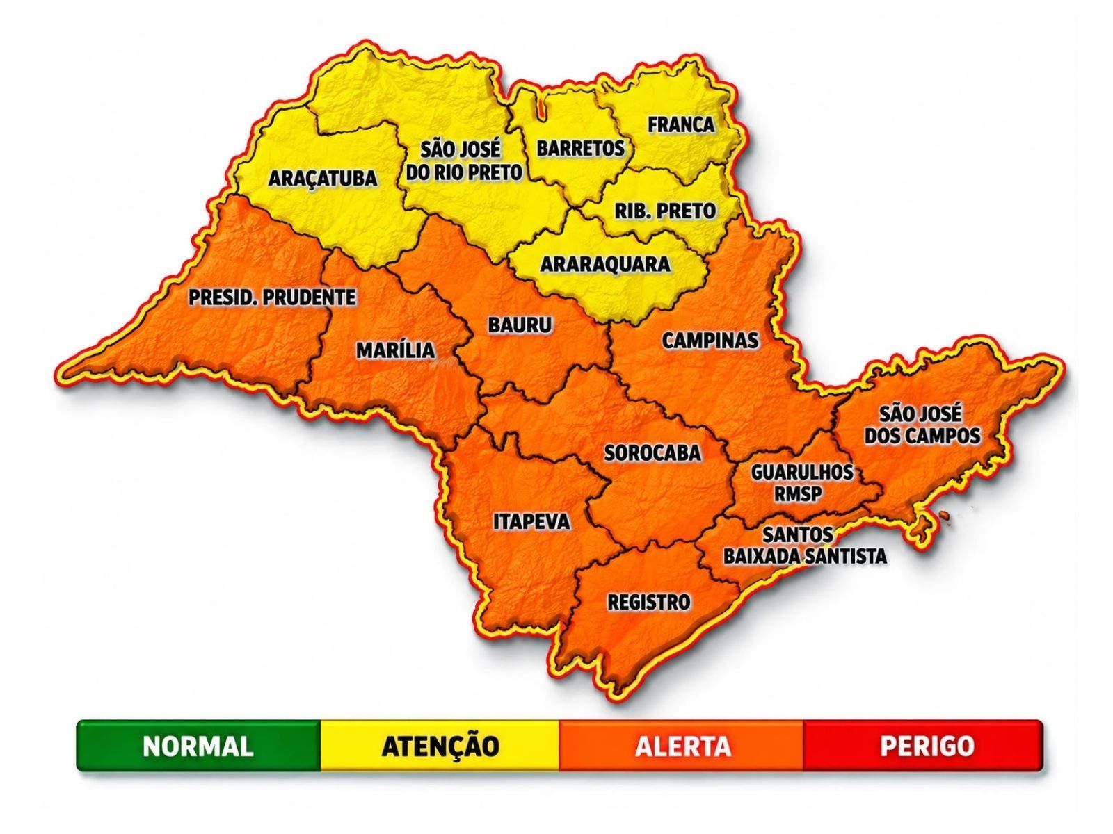 Defesa Civil renova alerta para chuvas fortes em São Paulo até quinta-feira (15)