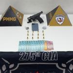 Jovem é preso suspeito de tráfico e posse de arma de fogo de uso restrito em Coronel Fabriciano