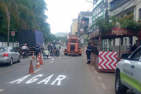 Atualização da sinalização para pedestres na Rua Mariano Procópio