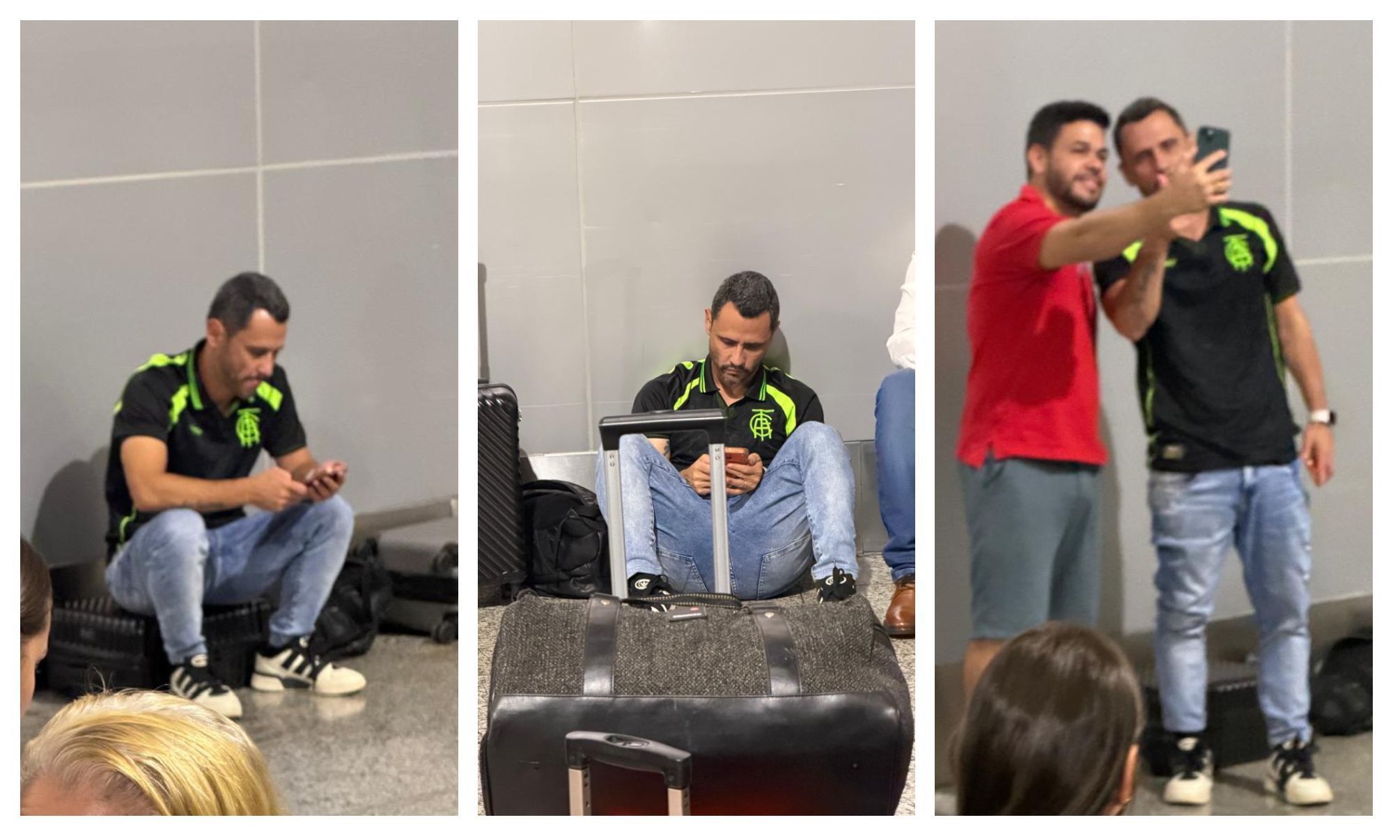 Governador eleito, Cleitinho Azevedo é visto esperando voo sentado no chão de Aeroporto de Brasília