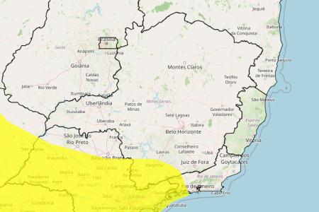 Tempestade e granizo em MG: veja lista das 113 cidades sob alerta nesta terça (13) •