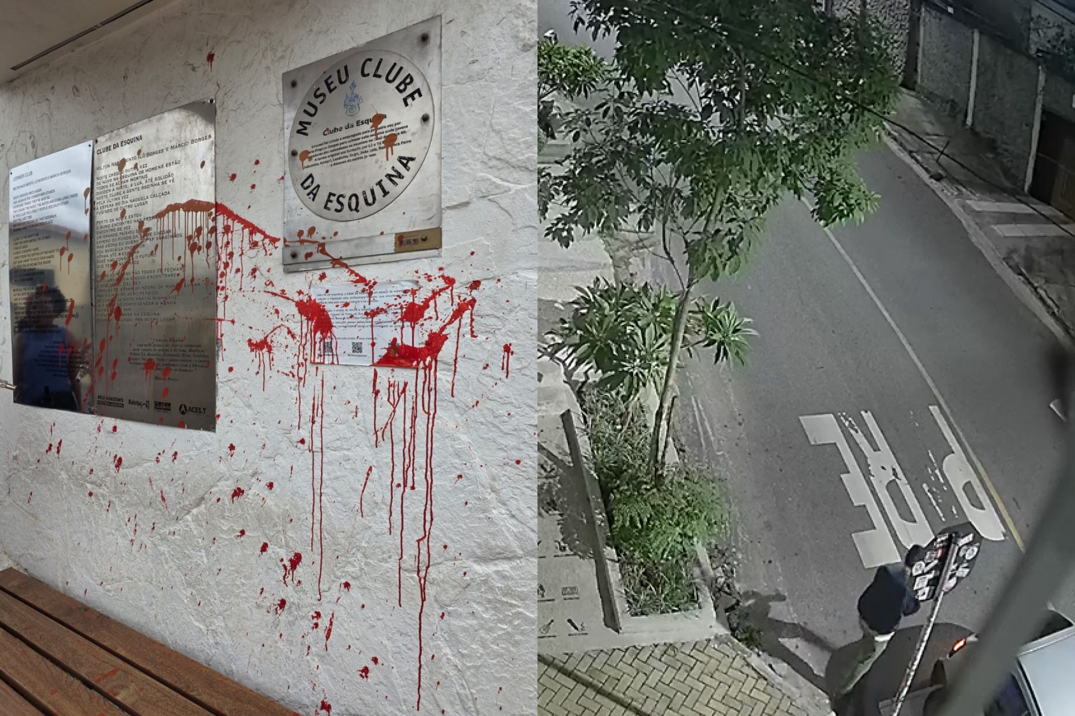 Polícia Civil investiga vandalismo contra memorial do Clube da Esquina, em BH