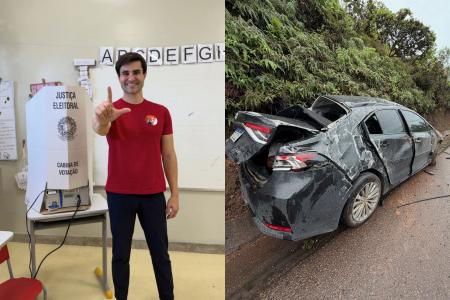 Pedro Rouseff, deputado federal eleito por MG, sofre acidente de carro na Fernão Dias
