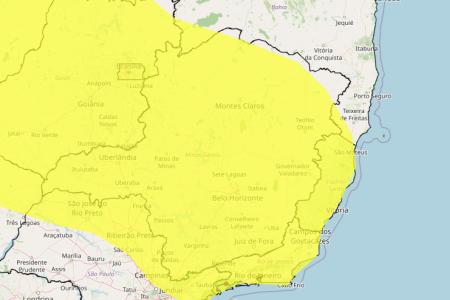 Chuvas intensas em MG: veja lista das 841 cidades sob alerta neste sábado (31) • Reprodução/ Inmet