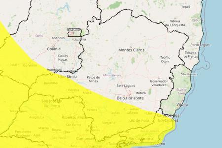 Tempestade e granizo em MG: veja lista das 357 sob alerta neste sábado (10) • Reprodução/ Inmet