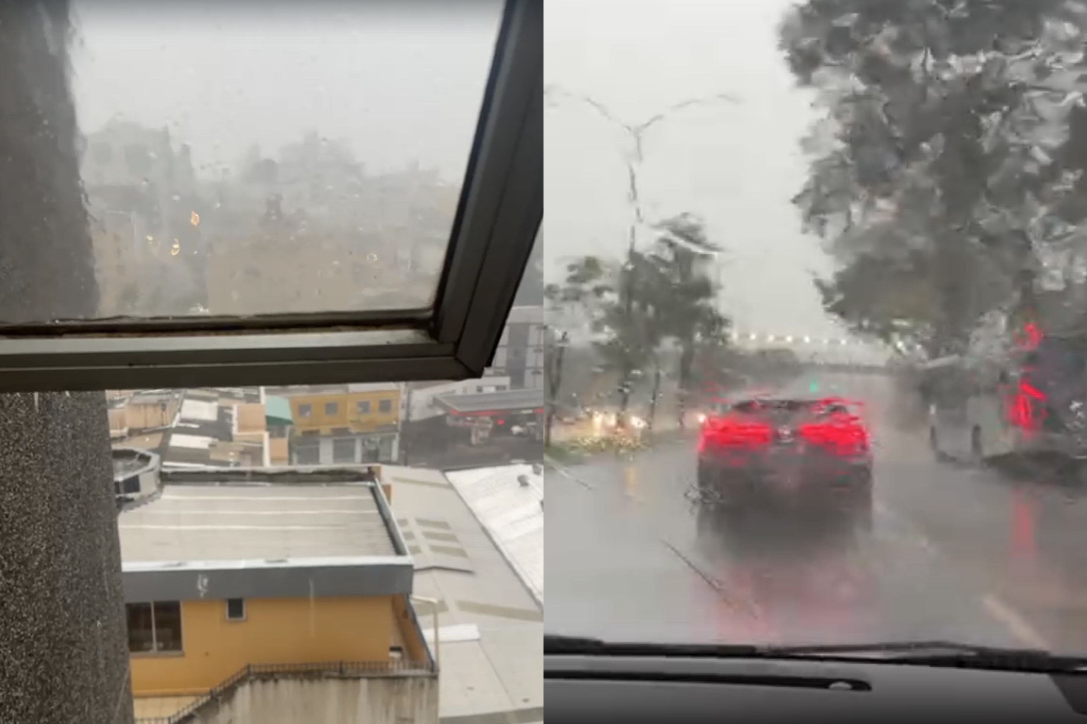 Vídeo: veja imagens da tempestade que atinge BH na tarde desta segunda (5)