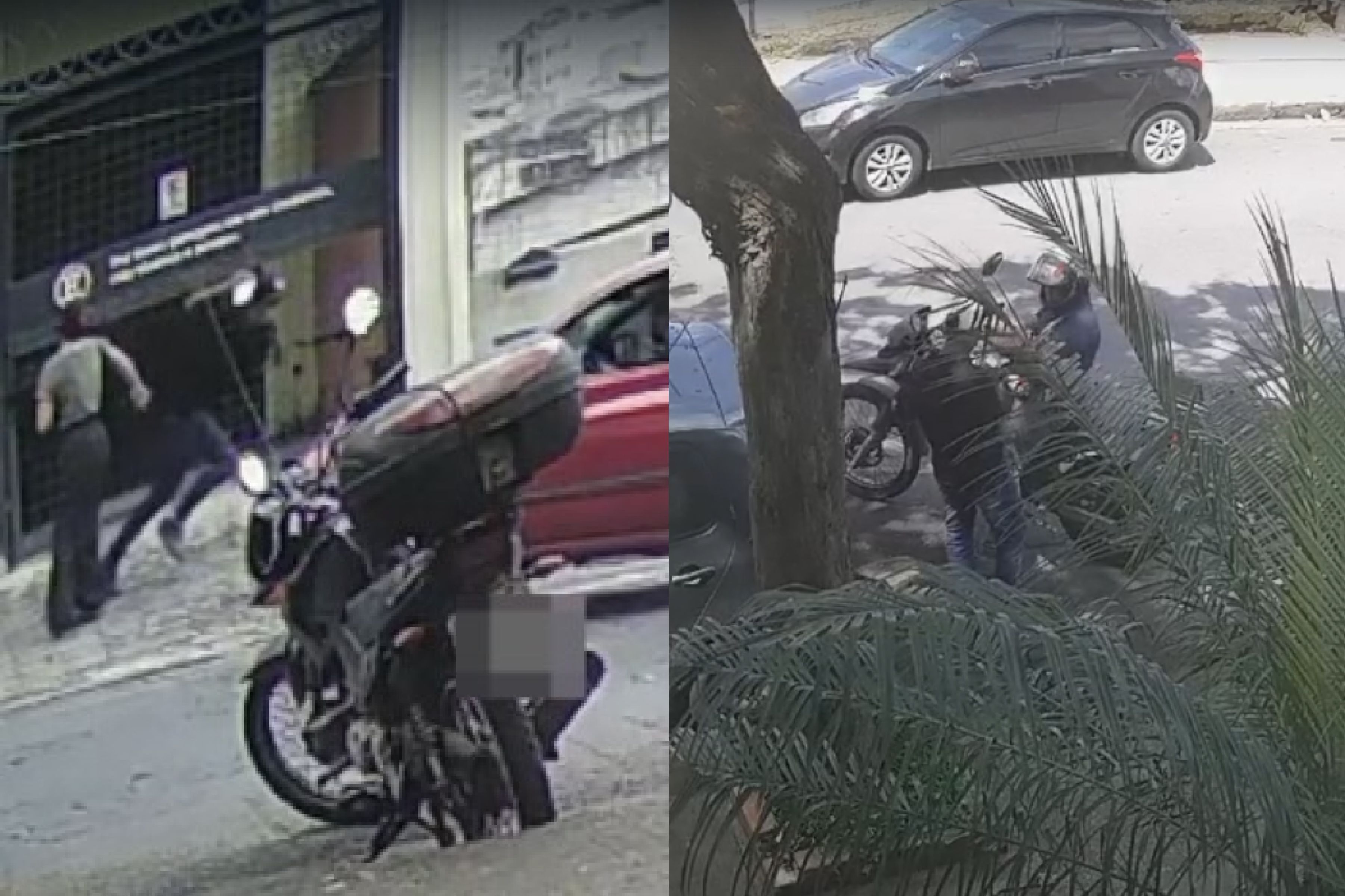 Vídeo: dupla em motocicleta rouba celular de mulher no bairro da Graça, em BH