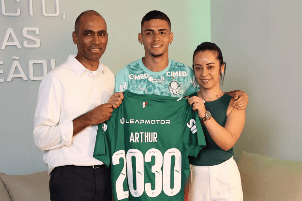 Palmeiras renova com joia da base até 2030