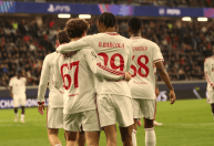 Em jogo de nove gols, Barcola marca hat-trick, e Liverpool goleia LASK pela Champions League