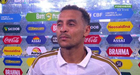 Alan Patrick em entrevista após a derrota do Inter para o Fluminense