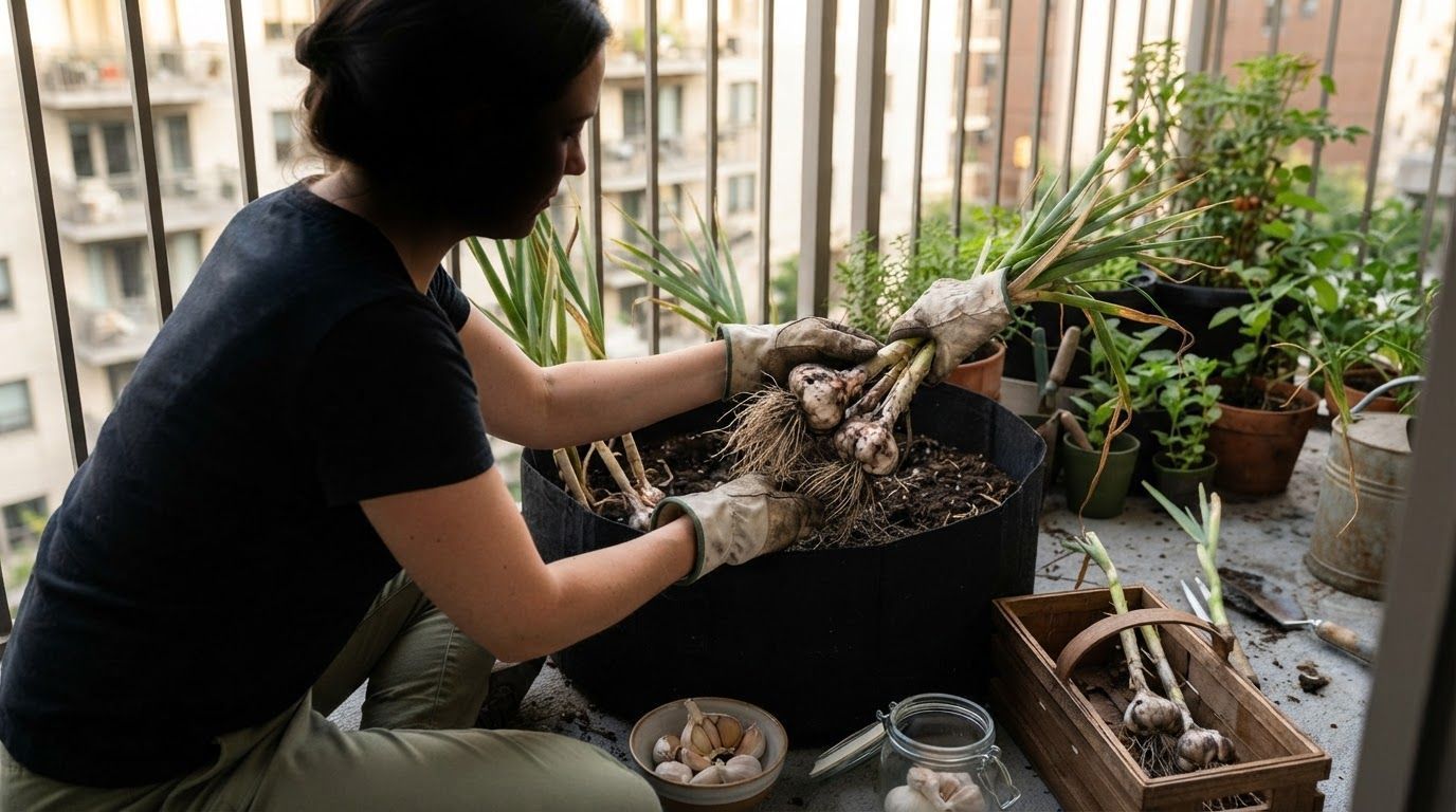 Como plantar alho em casa de forma simples e colher cabeças cheias e graúdas
