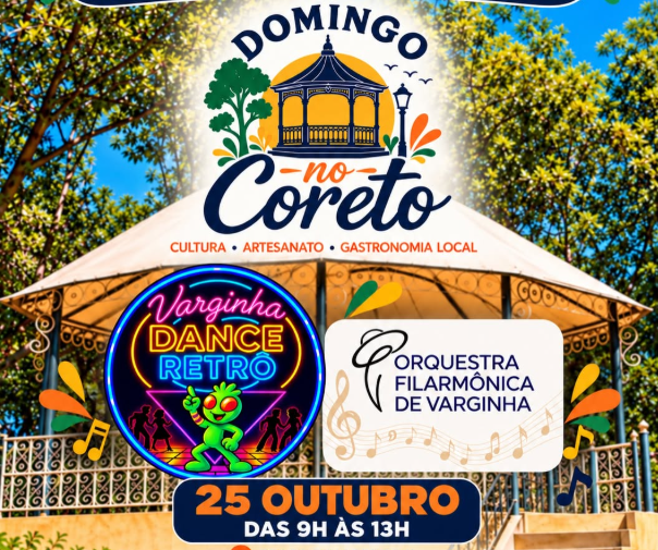 Agenda Cultural traz Domingo no Coreto em Varginha e homenagens a Milton Nascimento em Três Pontas