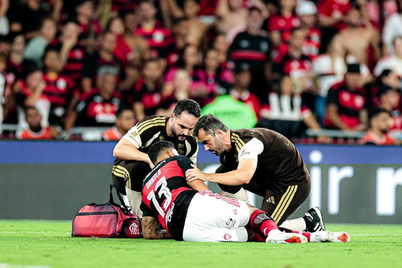 Pulgar? Após fraturas de Danilo, Flamengo se diz 'frequentemente penalizado'; veja