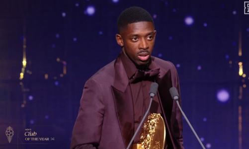 Dembélé representa o PSG no Bola de Ouro 2026