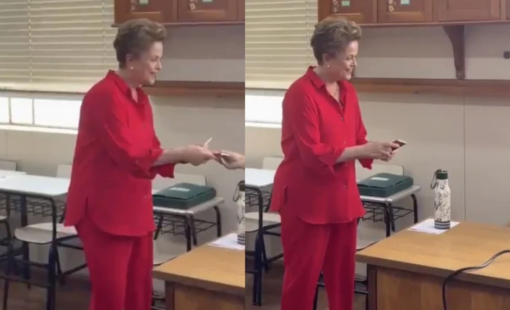 Com apoiadores e críticos, Dilma Roussef desembarca em BH e vota na Região da Pampulha