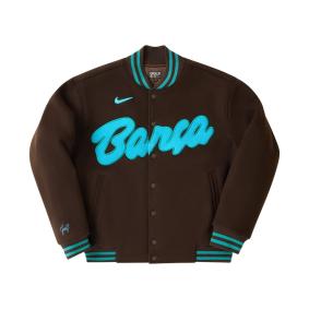 Jaqueta estilo universitário coleção Barcelona x Golf Wang x Spotify
