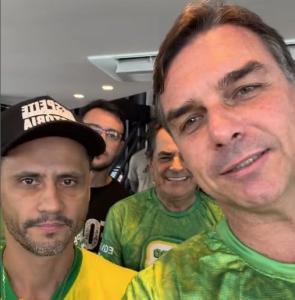 Flávio Bolsonaro e Cleitinho Azevedo