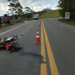 Motociclista morre após acidente com caminhão na BR-116 em Divino