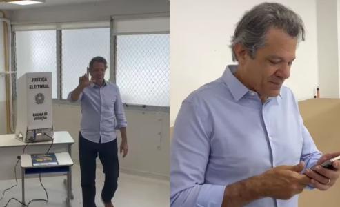 Fernando Haddad vota em SP