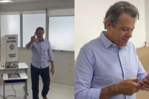 Fernando Haddad vota em SP e comenta que 'todo tema impacta' ao avaliar cenário eleitoral