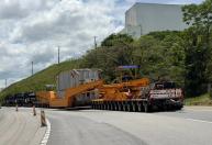 Carga superdimensionada de 521 toneladas passa pela BR-381 neste fim de semana