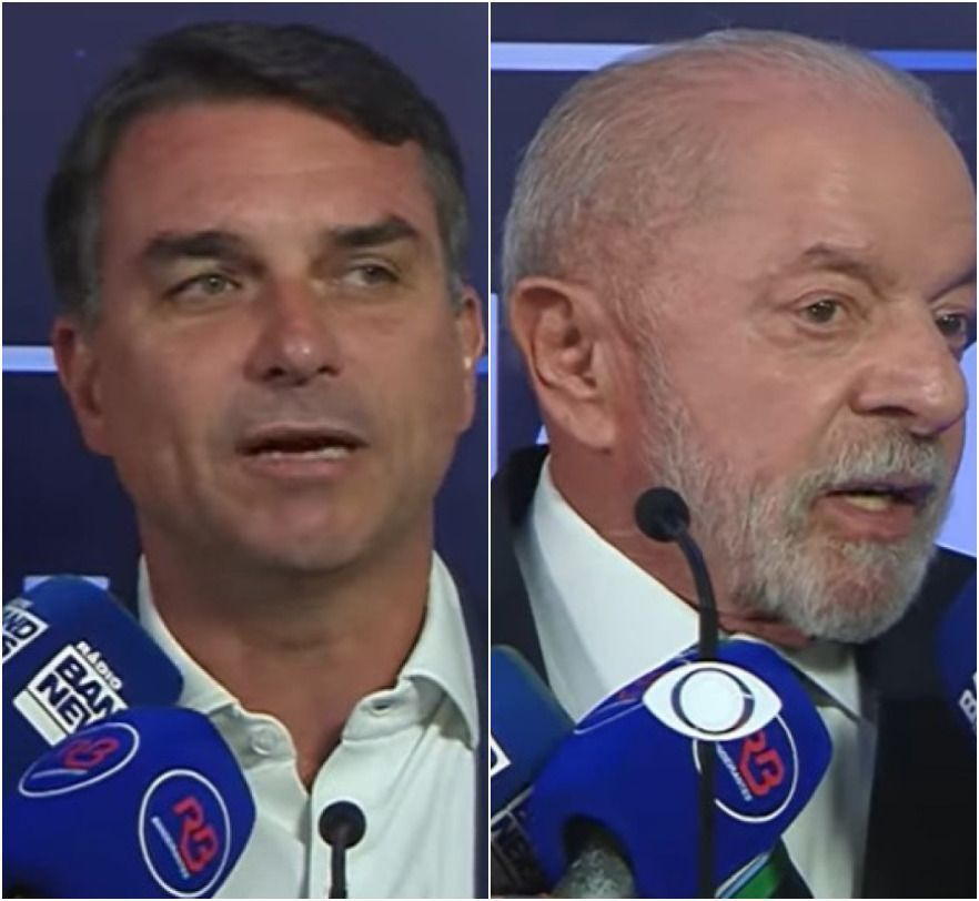 Veja o que Flávio Bolsonaro e Lula falaram sobre as estratégias para o debate deste domingo