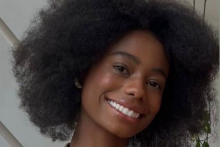Dandara Couto estava com o cabelo natural, sem tranças, quando desapareceu