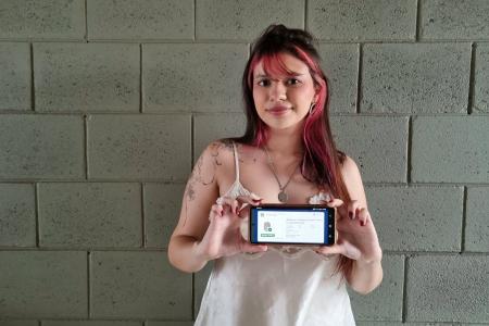 Na foto, Marianna Jardim, de 19 anos • Imagem cedida à Itatiaia