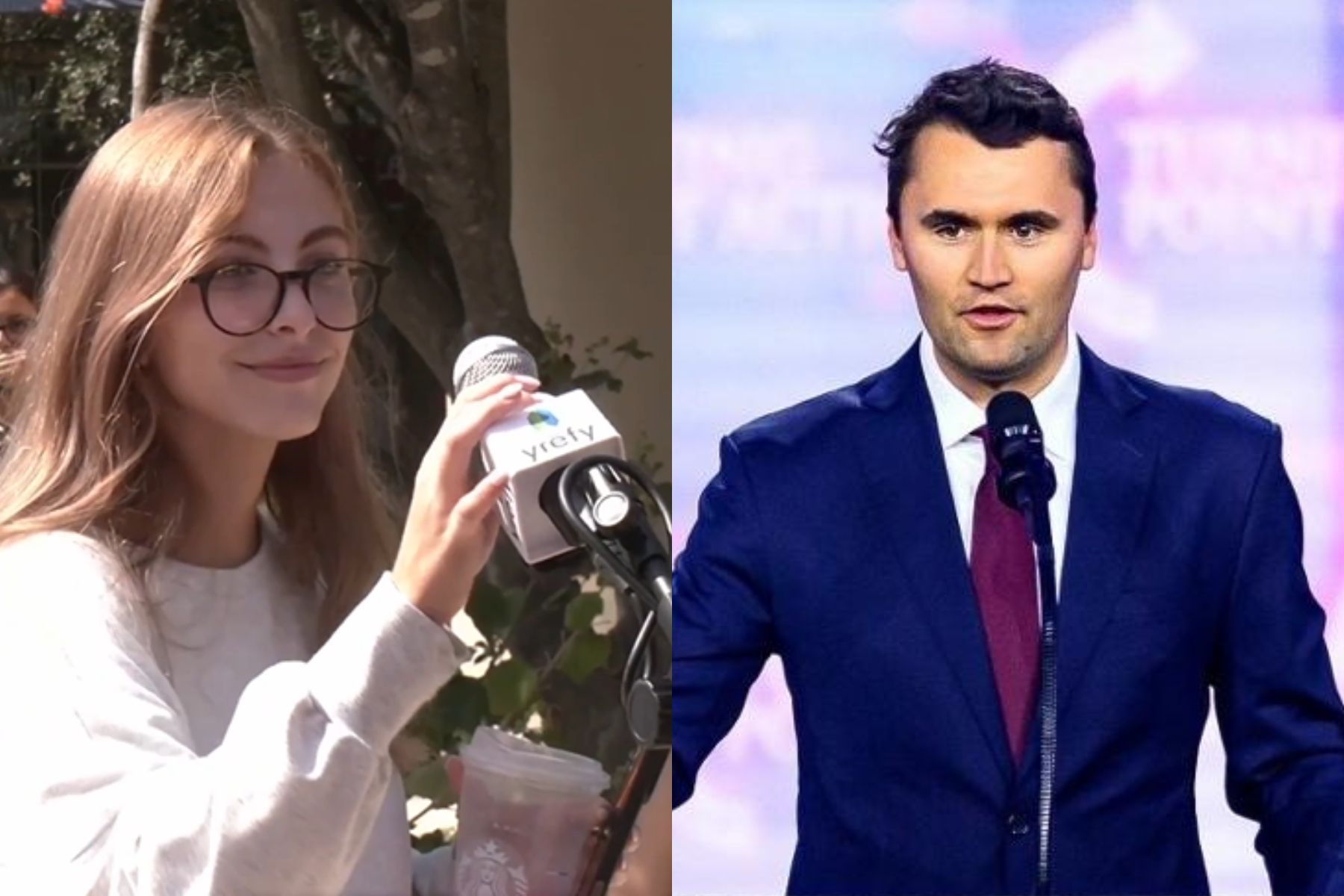 Vídeo: filha de brasileira recita poema de exaltação à morte de Charlie Kirk nos EUA