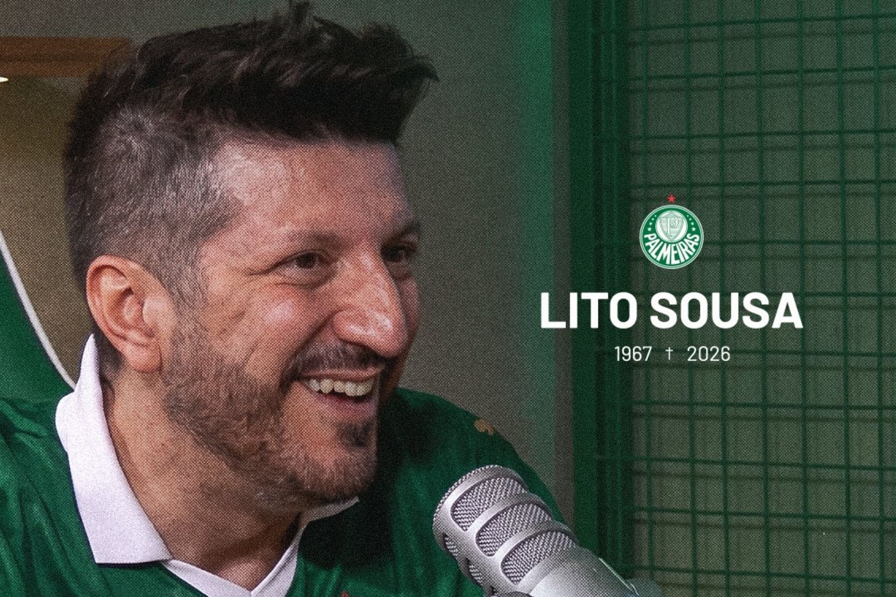 Palmeiras lamenta morte de Lito Souza: 'Siga torcendo por nós'
