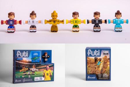 Coleção de bonecos colecionáveis e biscoitos de Neymar • Divulgação/AgTemp
