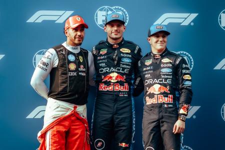 Trio que lidera o drid de largada do GP do Bahrein