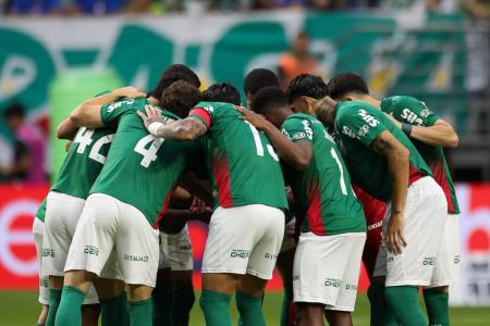 Time do Palmeiras contra o Corinthians
