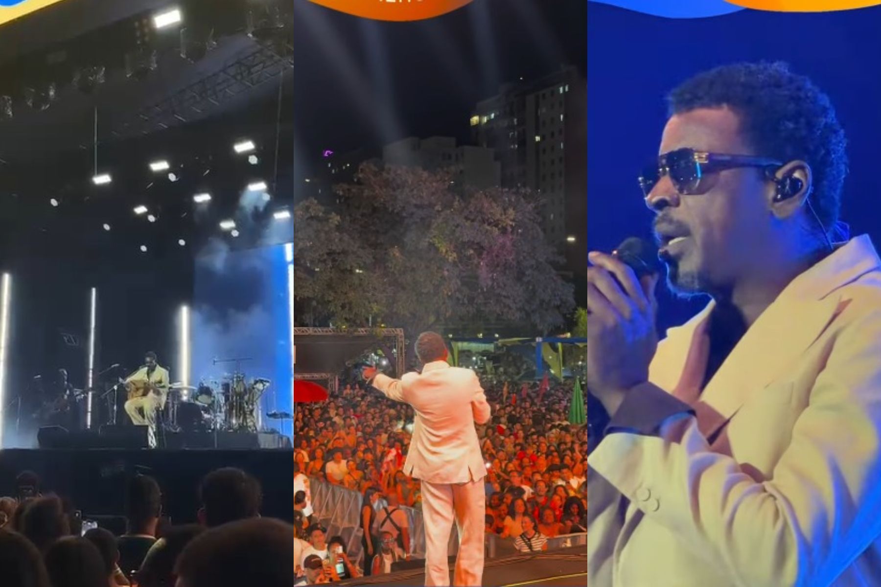 Seu Jorge homenageia Ana Carolina durante show em Belo Horizonte: 'Ela quem fez tudo isso'