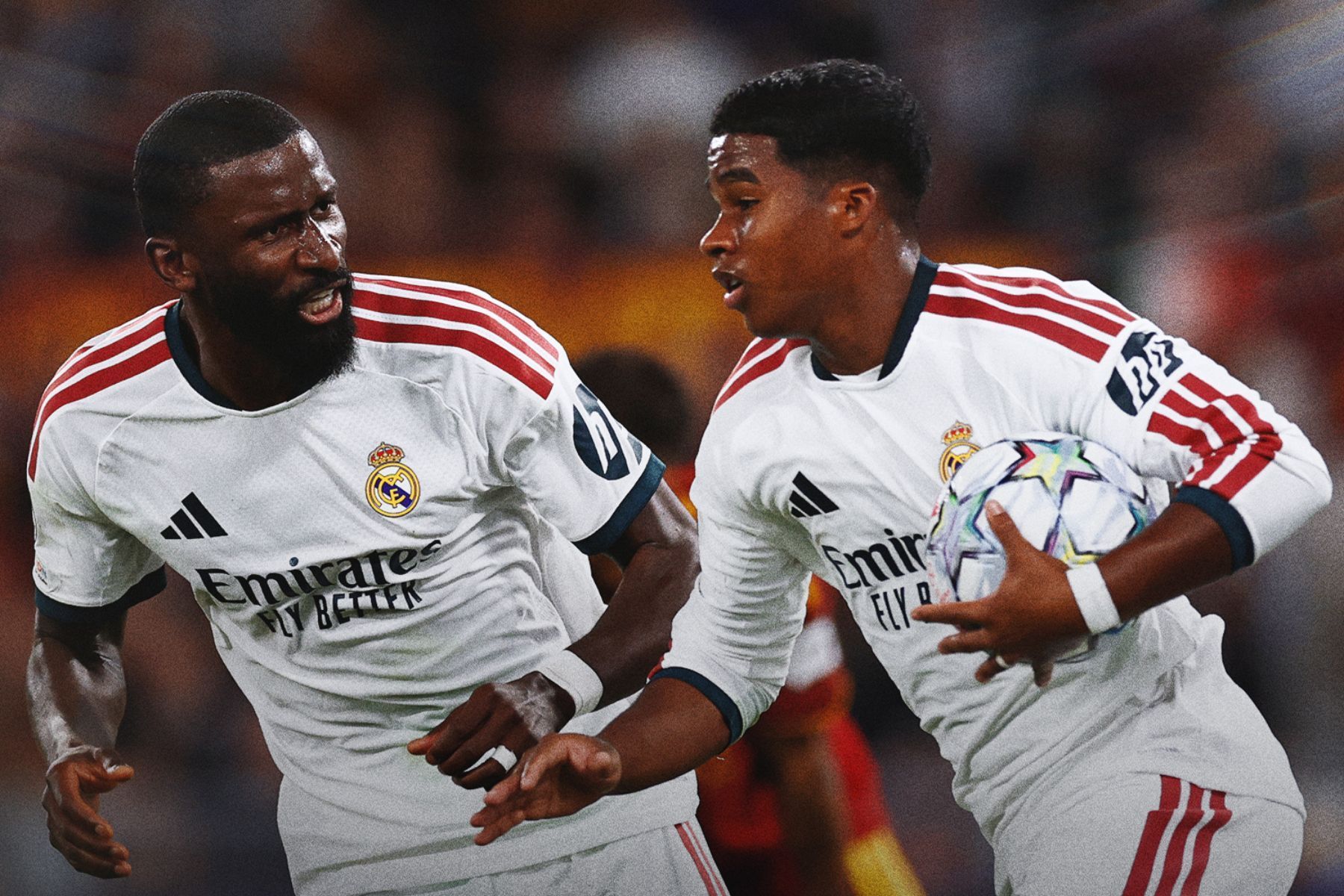 Endrick marca, e Real Madrid conquista virada emocionante sobre a Roma na Champions League