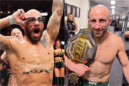 Jean Silva e Alexander Volkanovski, lutadores do peso pena (até 66kg) do UFC