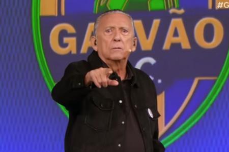 Galvão Bueno em ação no programa Galvão F.C
